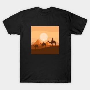 The Egyptian Pyramids And Sahara Desert Trip With Camel T-Shirt